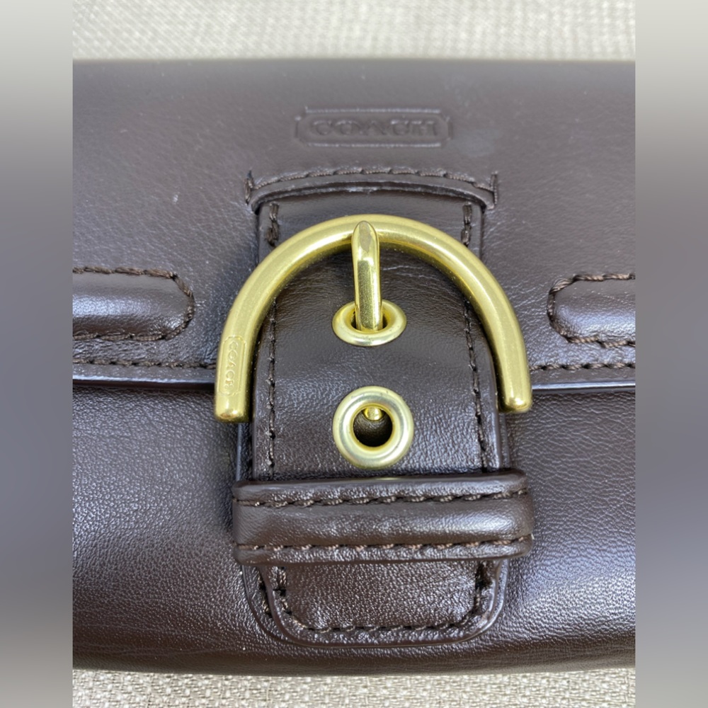 COACH CAMPBELL BROWN LEATHER WALLET - Picture 5 of 11